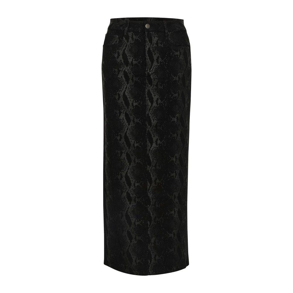 Kaffe Klassieke Zwarte Diepe Rok Black Dames