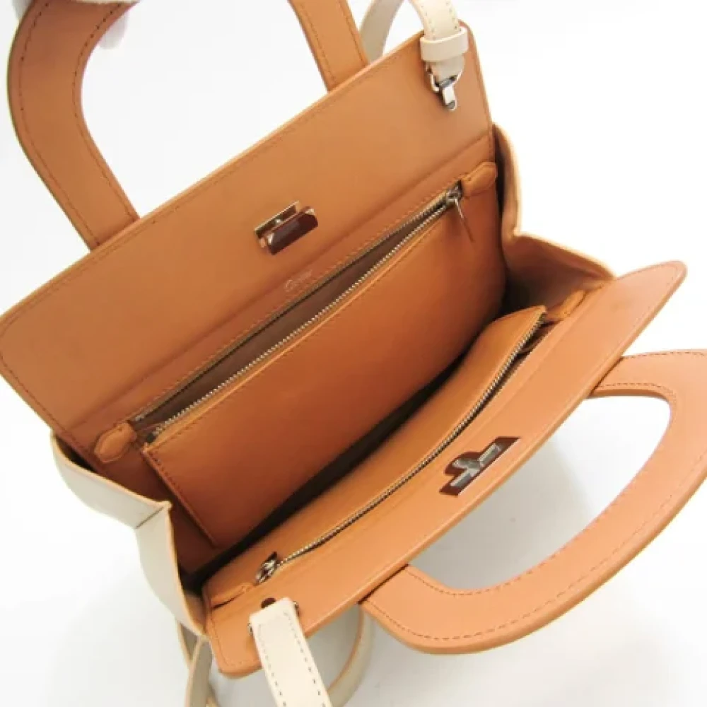 Cartier Vintage Pre-owned Leather handbags Brown Dames