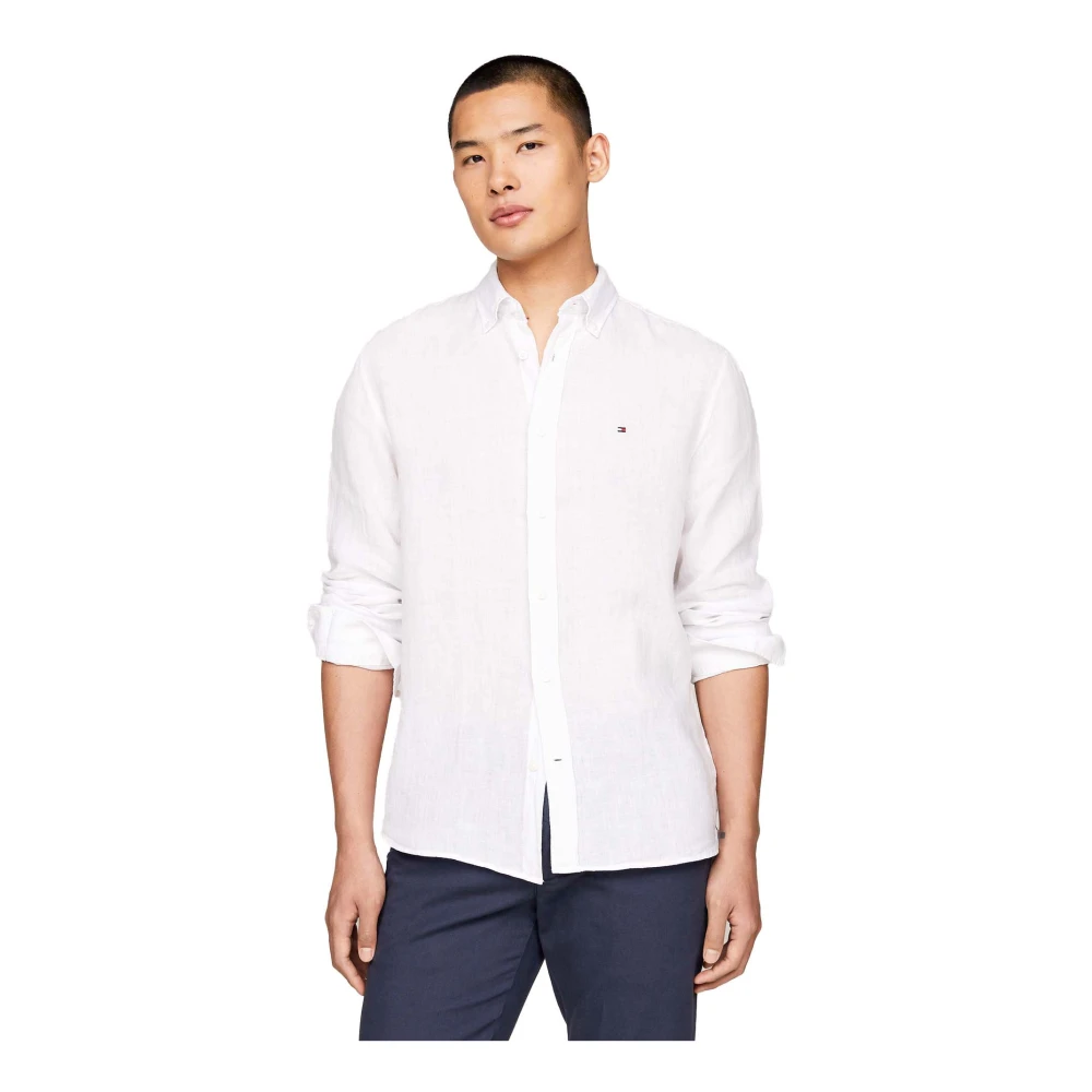 Tommy Hilfiger Geverfde Li Soli Shirt White Heren