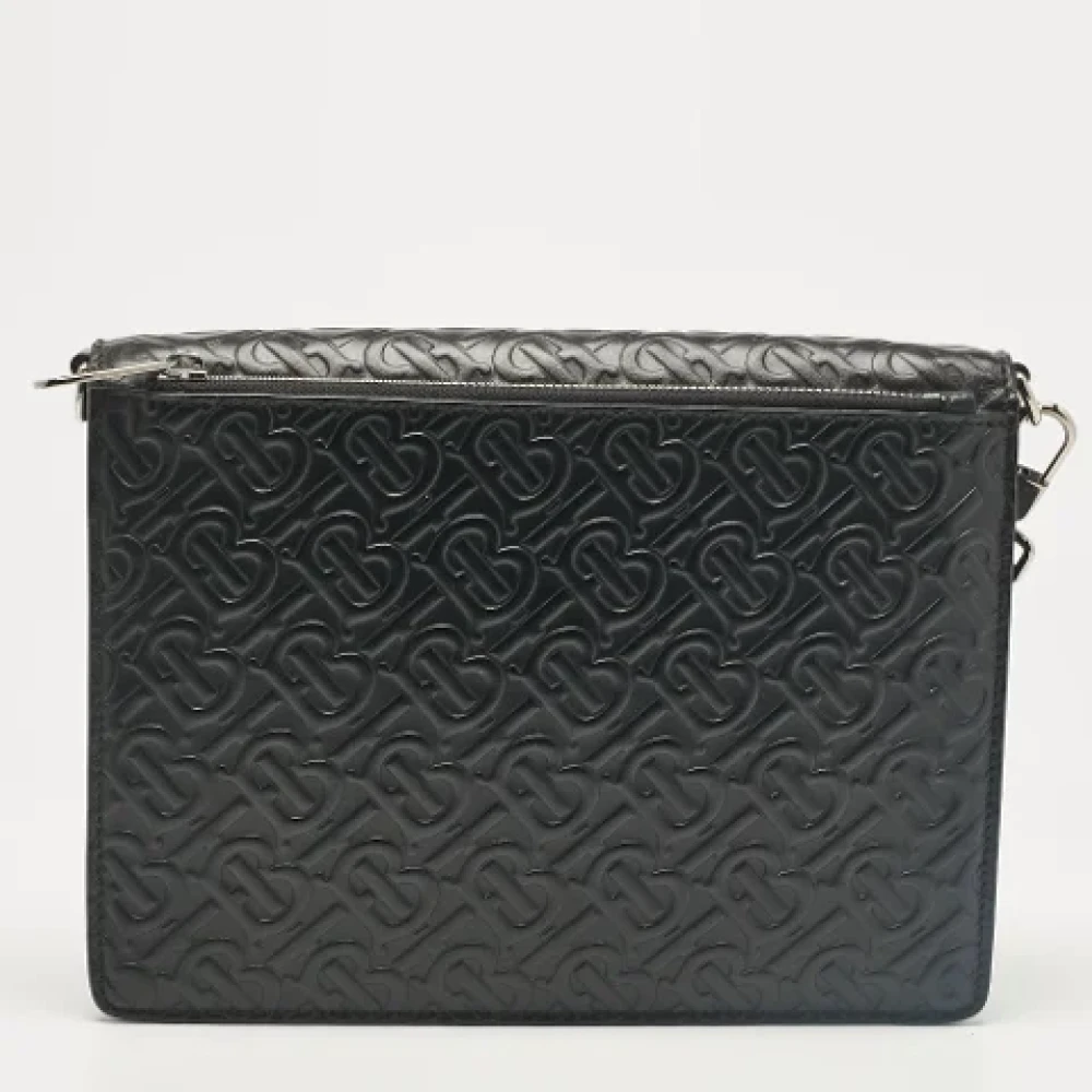 Burberry Vintage Pre-owned Leather travel-bags Black Dames
