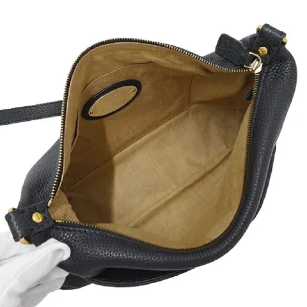 Fendi Vintage Pre-owned Leather shoulder-bags Black Dames