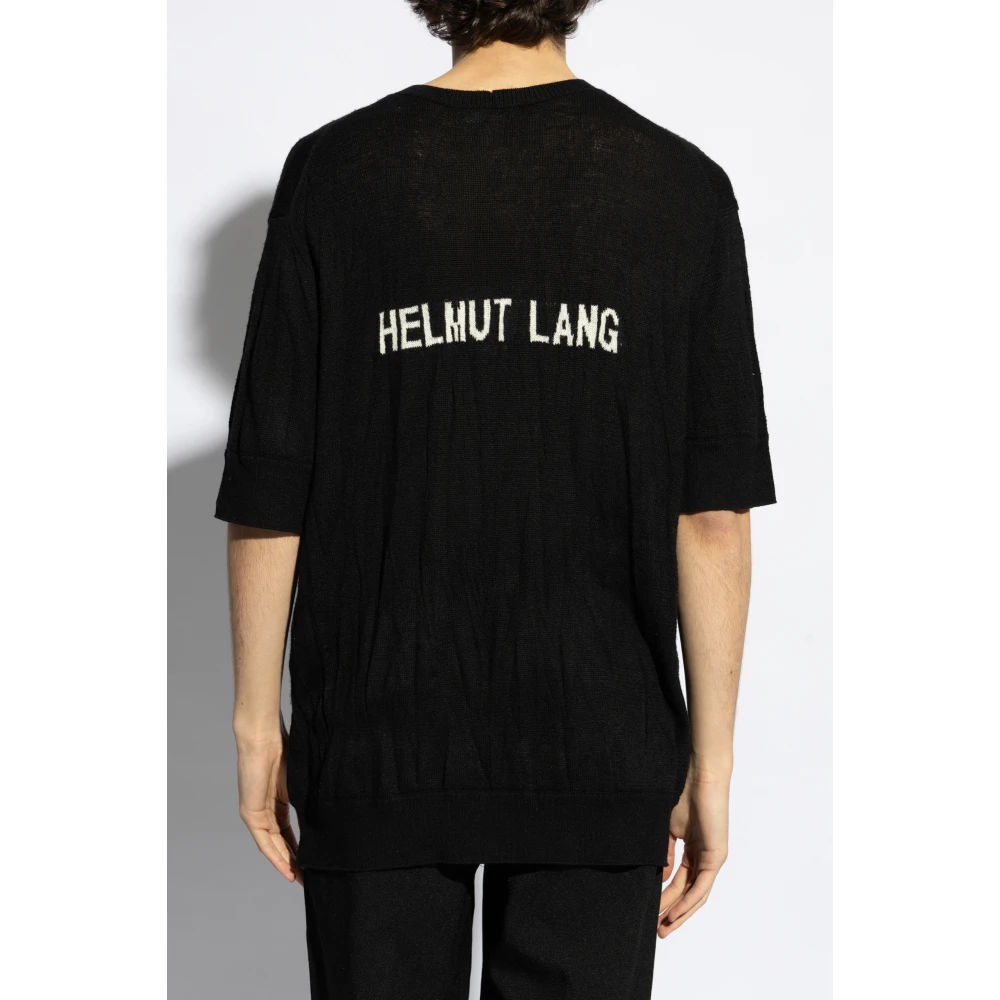 Helmut Lang Trui met korte mouwen Black Heren