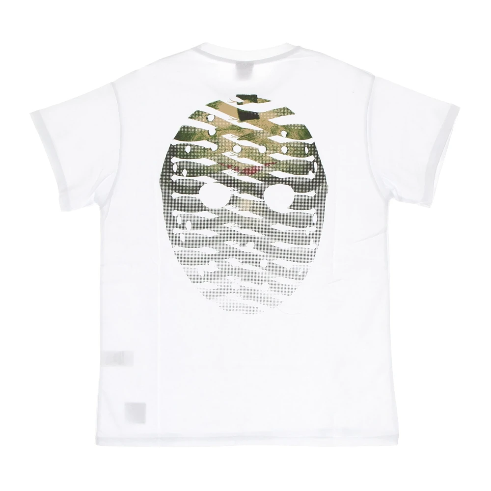 Propaganda Iconisch wit T-shirt met ribbenprint White Heren