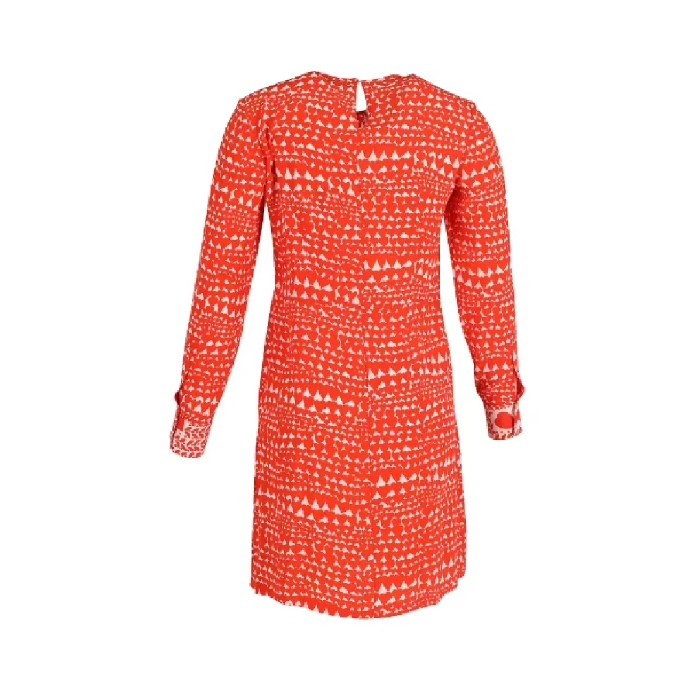 Stella McCartney Pre-owned Silk dresses Red Dames