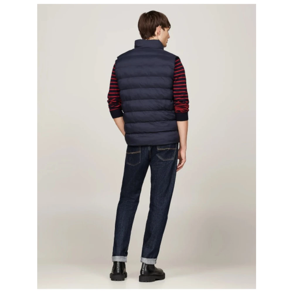 Tommy Hilfiger Gewatteerd mouwloos pufferjack Blue Heren