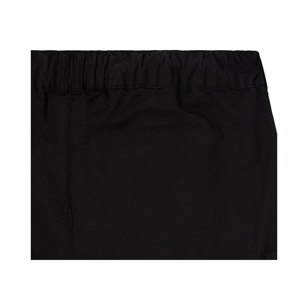 Edwin Zwarte Cargo Bermuda Shorts Loose Fit Black Dames