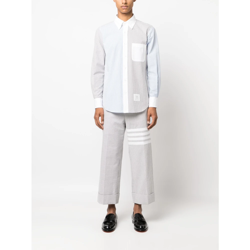 Thom Browne Gestreept Funmix Overhemd met Lange Mouwen Multicolor Heren