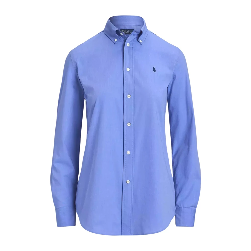 Ralph Lauren Blå skjorta Stretch Slim Fit Blue, Dam