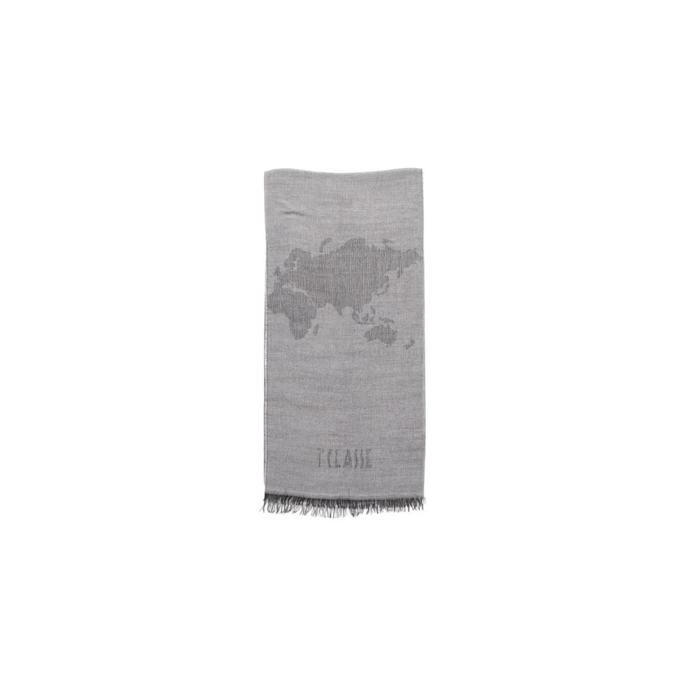 Alviero Martini 1a Classe Gestructureerde Beige Sjaal voor Vrouwen Gray Dames