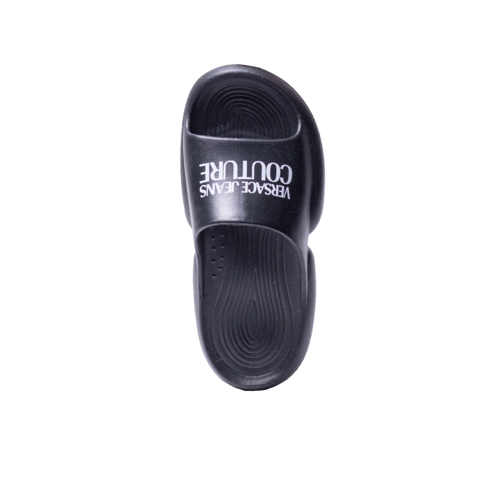 Versace Jeans Couture Lichtgewicht Zwarte Tago Slides Black Dames