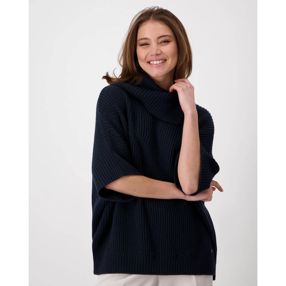 monari Stijlvolle Pullover Sweater Blue Dames