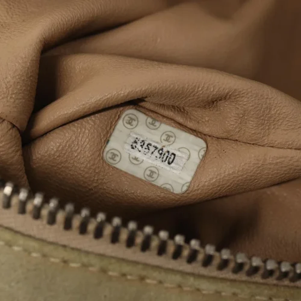 Chanel Vintage Pre-owned Suede chanel-bags Beige Dames
