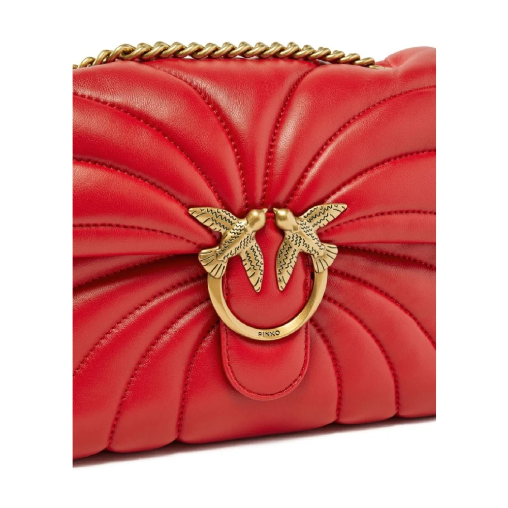pinko Klassieke Love Puff Schoudertas Red Dames