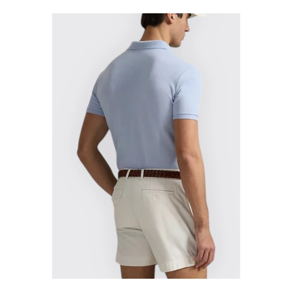 Polo Ralph Lauren Slim-Fit Piqué Polo Gebreid Blue Heren