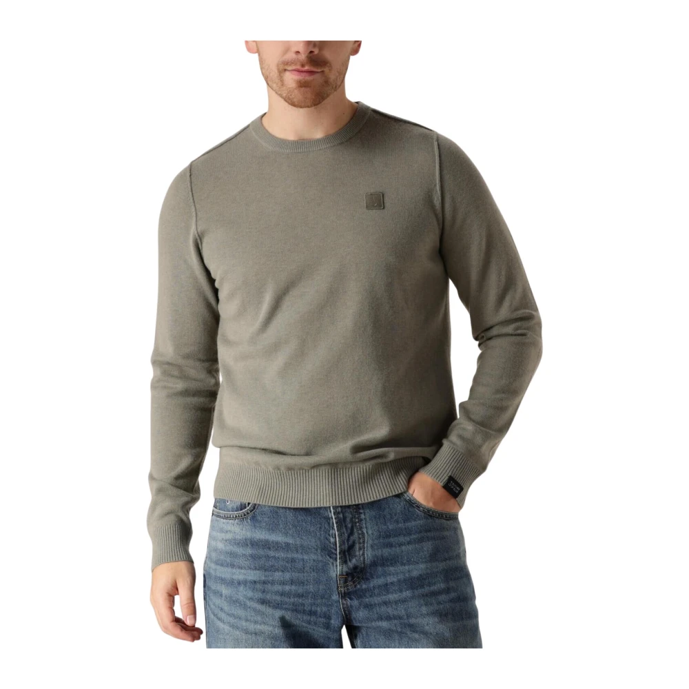 Butcher of Blue Heren Clifden Crew Sweater Vest Green Heren