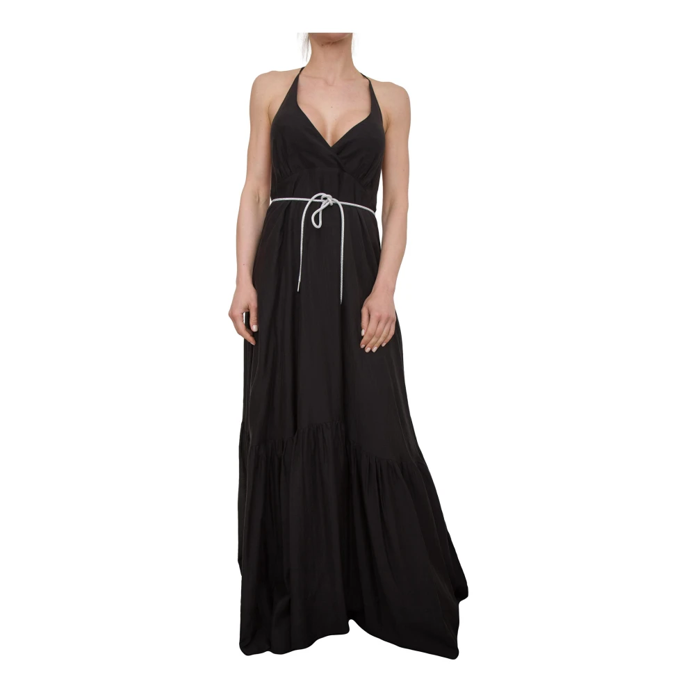 Blugirl Kvinno Svart Klänningar Dam, S, Tencel Klänning