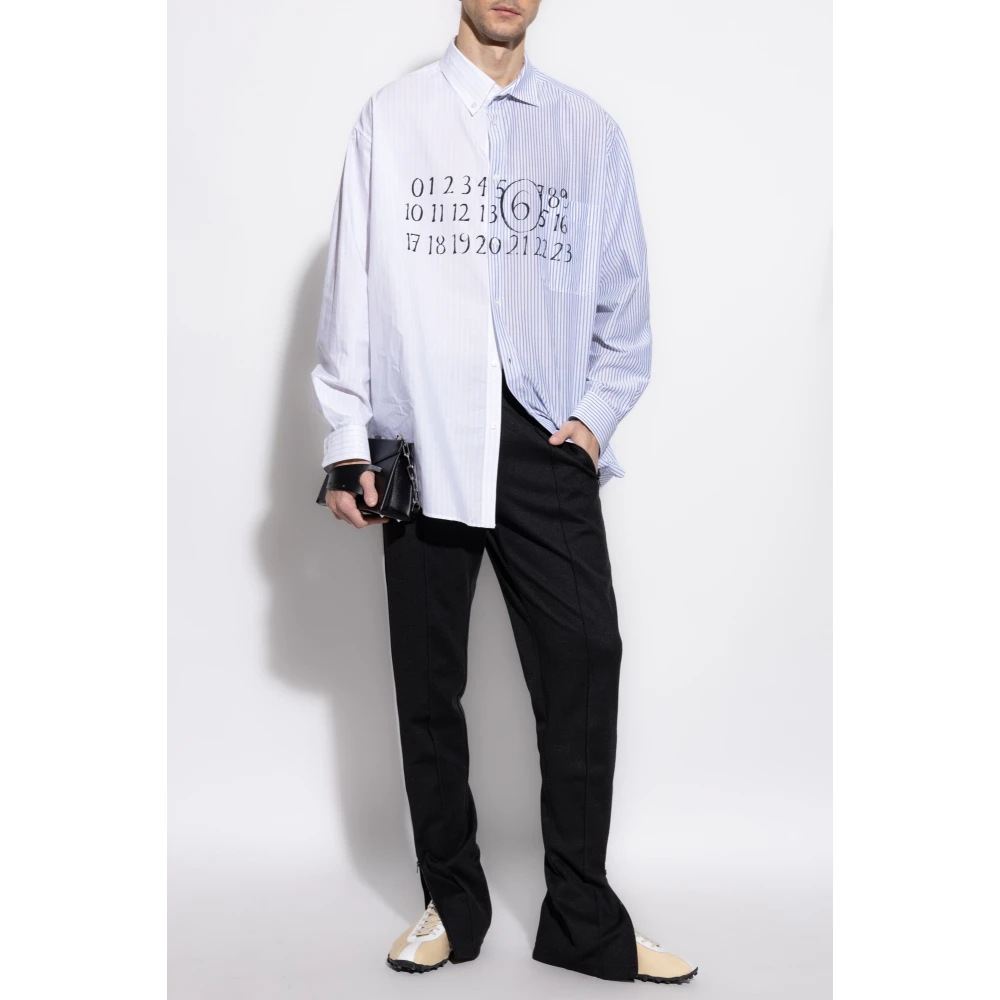 Maison Margiela Broek met zijstrepen Black Heren