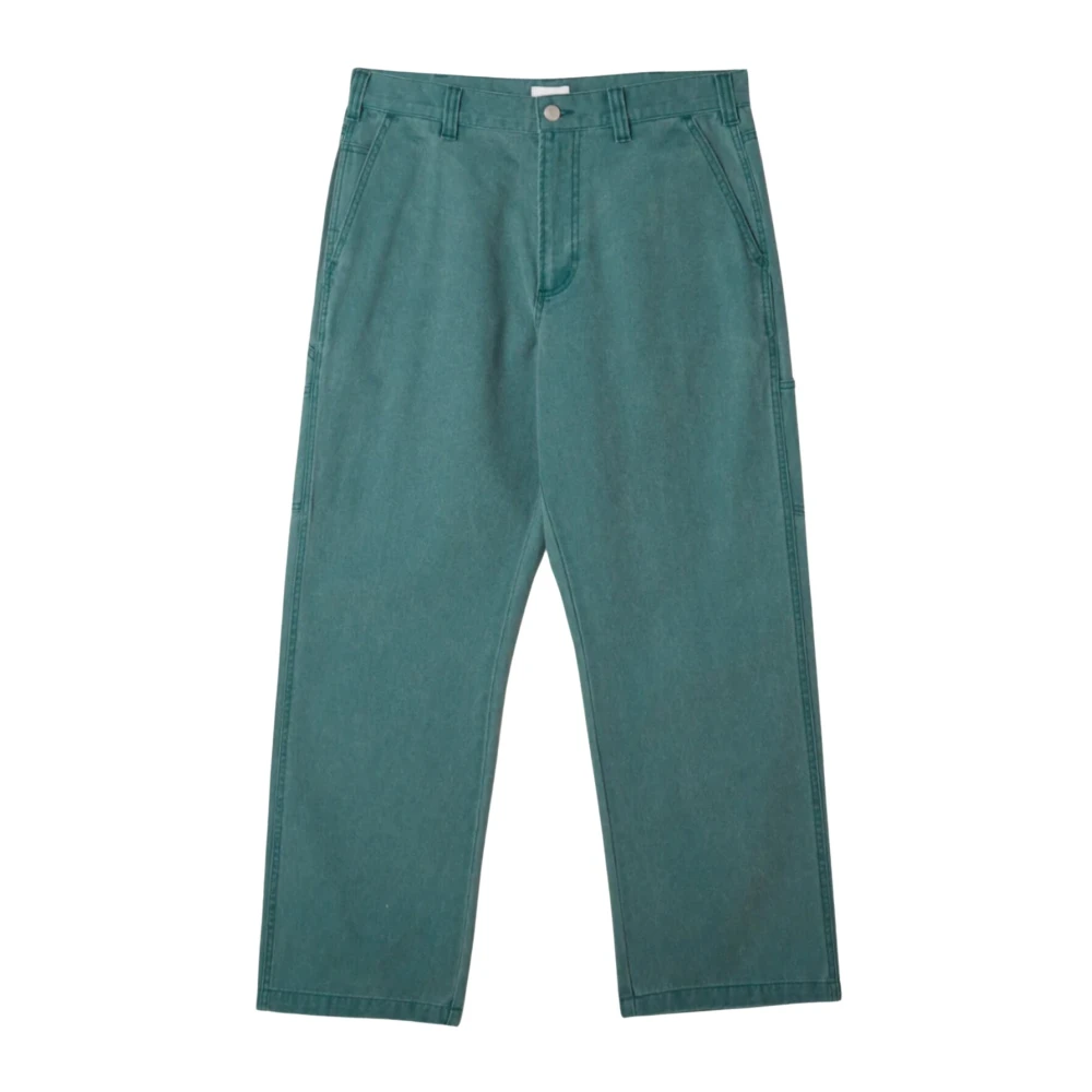 Obey Green Big Timer Carpenter Pant - Male - Straight Fit Jeans - W33 - Jeans