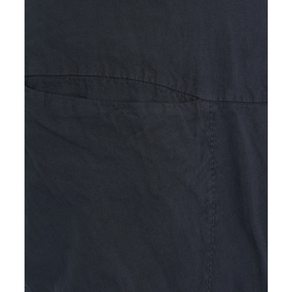 Transit Blauwe Wijde Linnen Broek Blue Heren