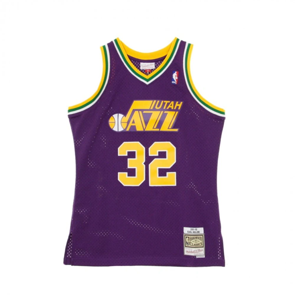 Mitchell & Ness Basket Jersey Man NBA Swingman Jersey Hardwood Classics N.32 Karl Malone 1991-92 Utajaz Road Purple, Herr