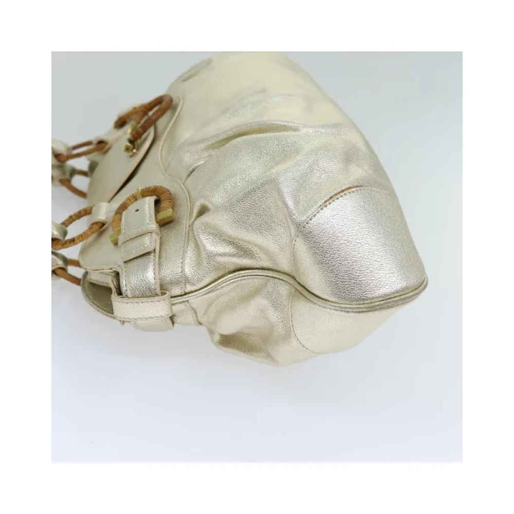 Salvatore Ferragamo Pre-owned Leather handbags Yellow Dames