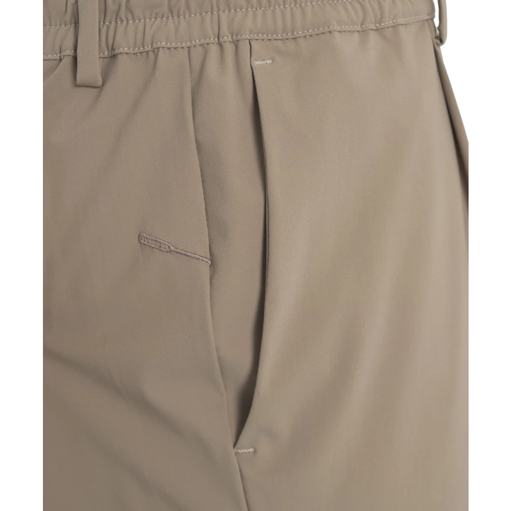 Cruna Bruine Tapered Fit Broek Mitte Stijl Brown Heren