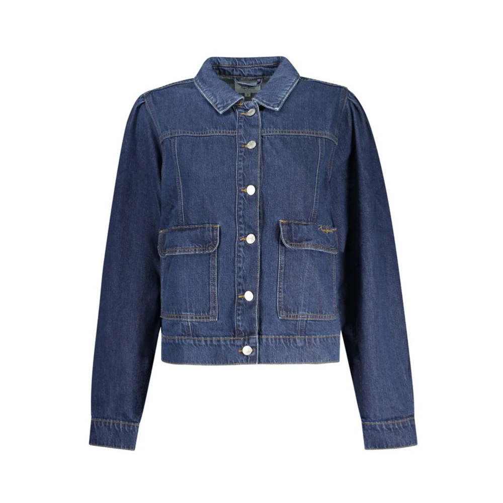 Pepe Jeans Women's Blue Denim Jackets, M, Cotton Jacket