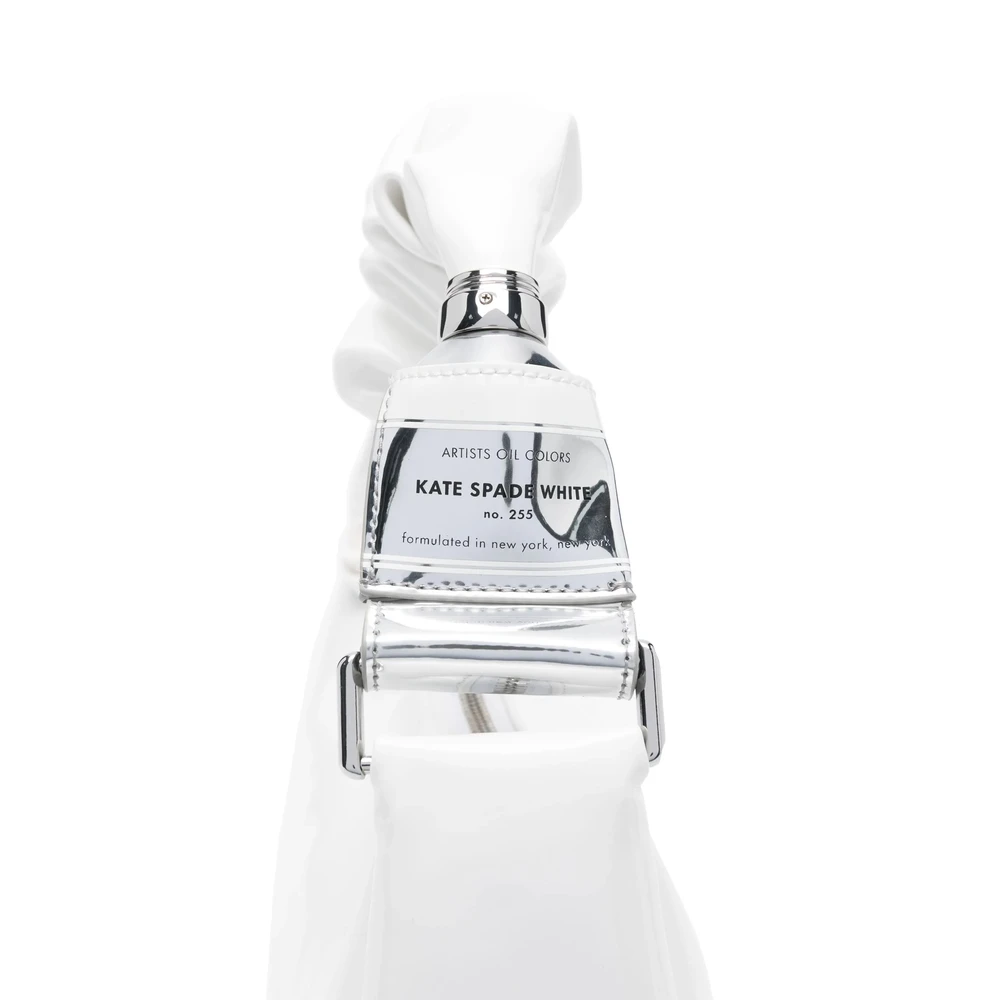Kate Spade Witte Rits Top Handvat Tas White Dames
