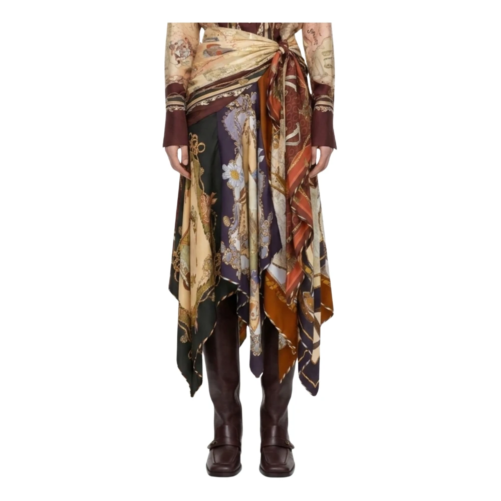 Zimmermann Donna Multicolor - Gonna Foulard Drappeggiata Valiant - Skirts - E - S