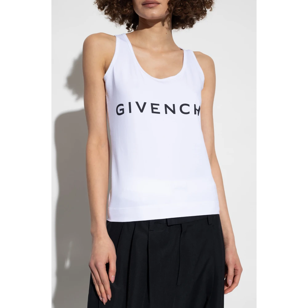 Givenchy Tanktop met logo White Dames