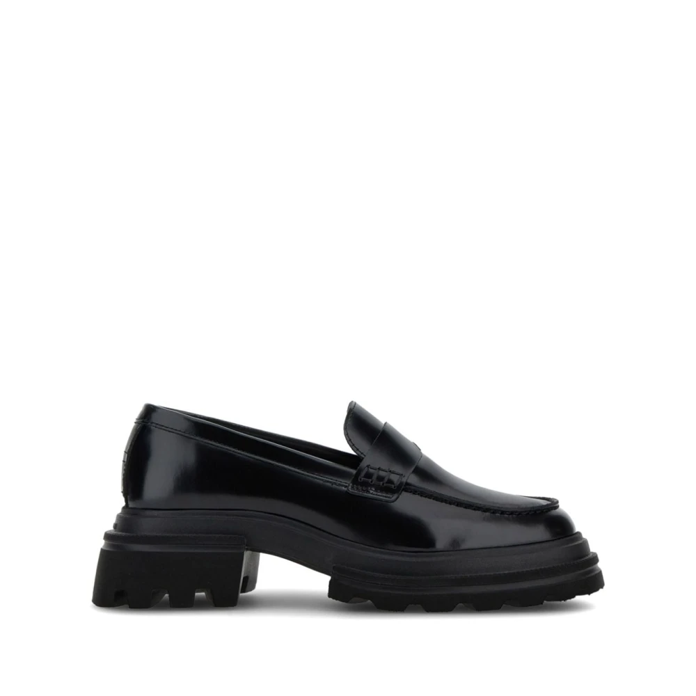Hogan Women's Black Moccasins For - Loafers - 7 Uk - Shoes