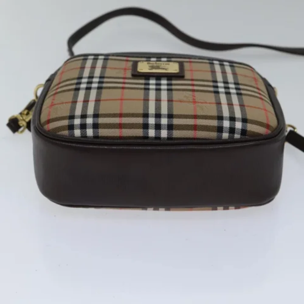 Burberry Vintage Pre-owned Canvas crossbody-bags Beige Dames