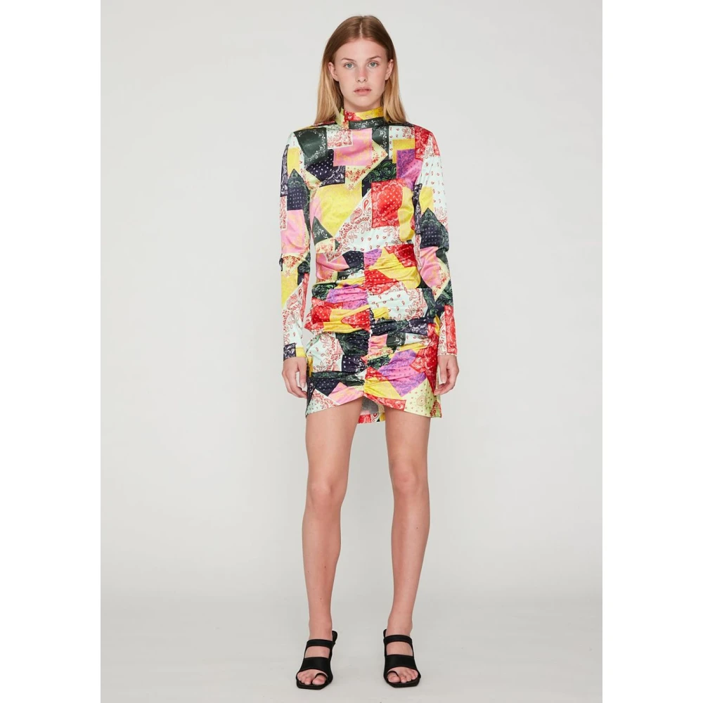 Rotate Birger Christensen Day Dress Yellow Dames