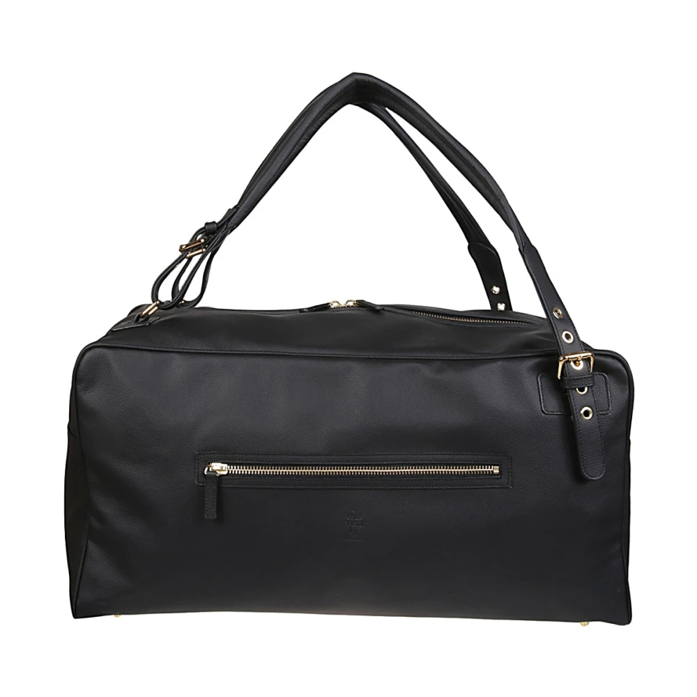 Eleventy Cervo Leren Rugzak Black Unisex