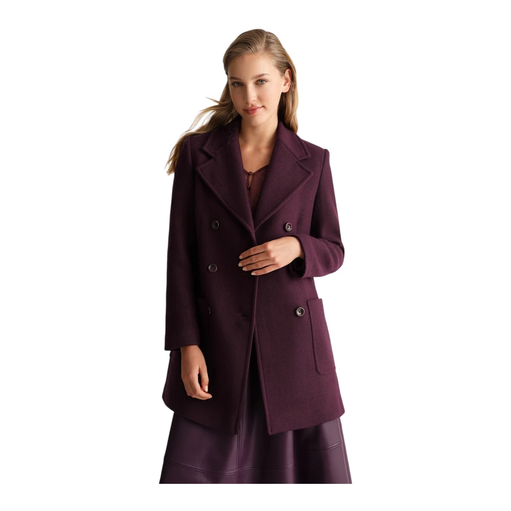 Liu Jo Stijlvolle Winterjas Purple Dames