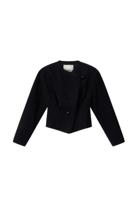 Suna Ullblandad Cropped Jacka