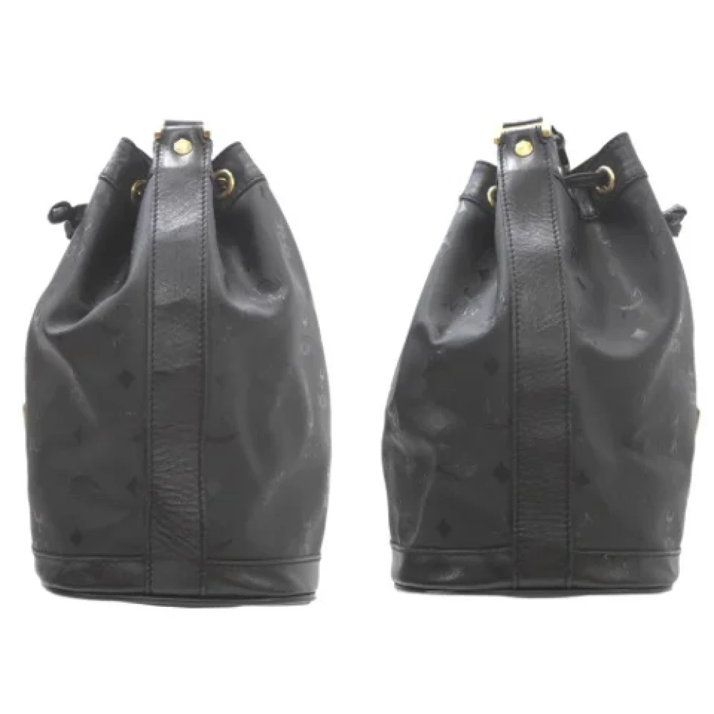 MCM Pre-owned Fabric shoulder-bags Black Dames