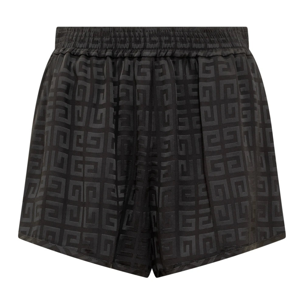 Givenchy Shorts met Ritsen in 4G Jacquard Black Dames