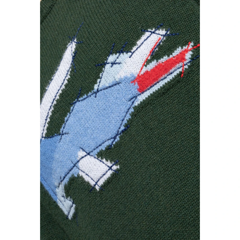 Lacoste Trui met logo Green Heren