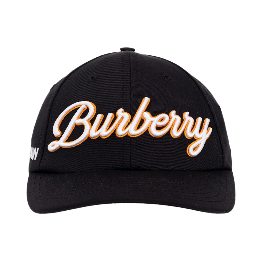 Burberry Logo Baseball Cap Navy Katoen Blue Heren