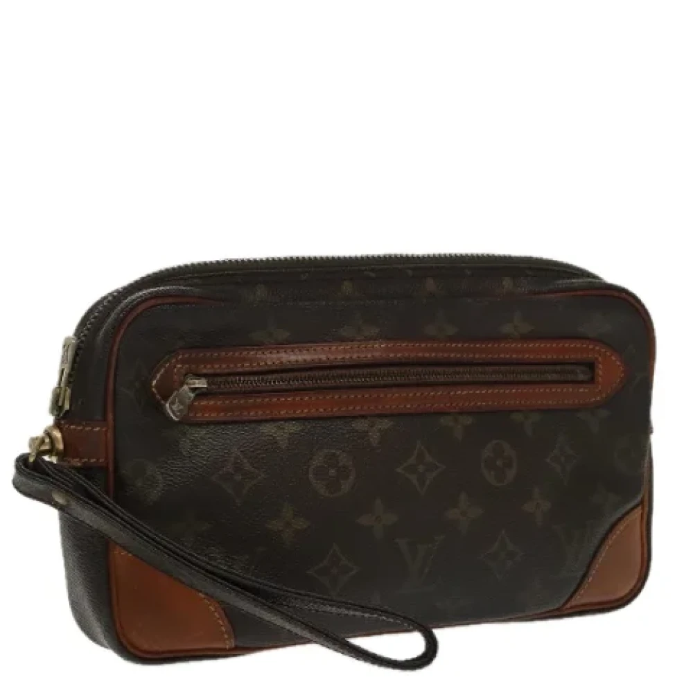 Louis Vuitton Vintage Pre-owned Canvas clutches Brown Dames
