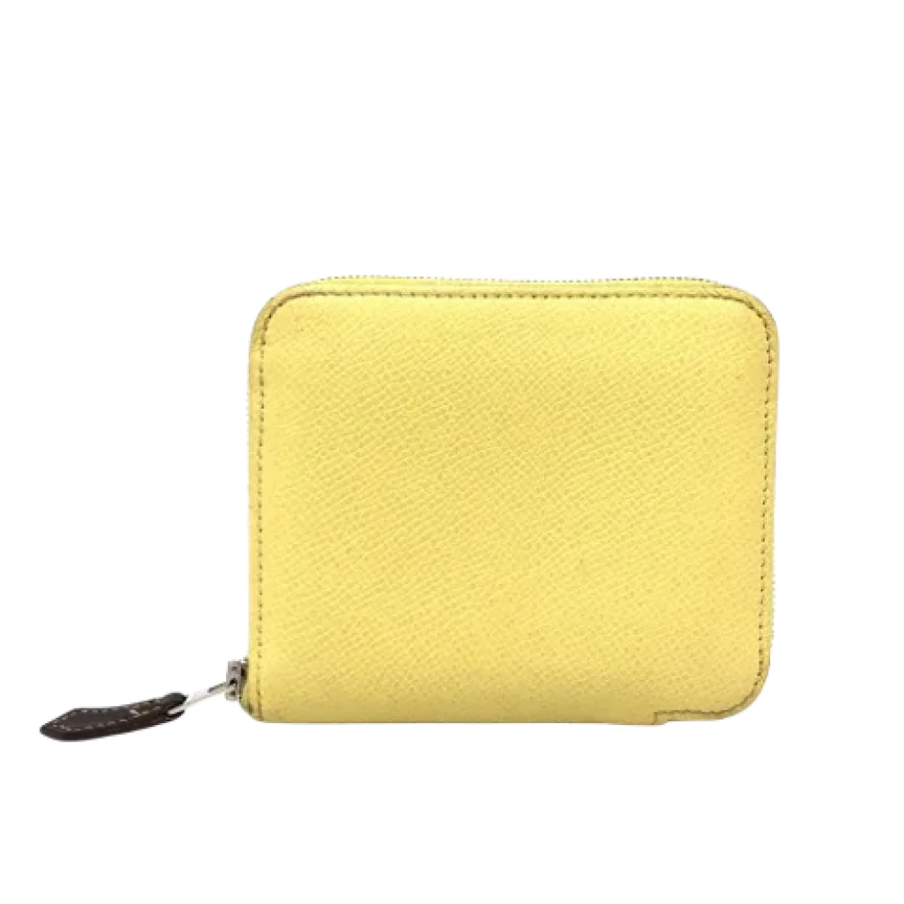 Hermès Vintage Pre-owned Leather wallets Yellow Dames