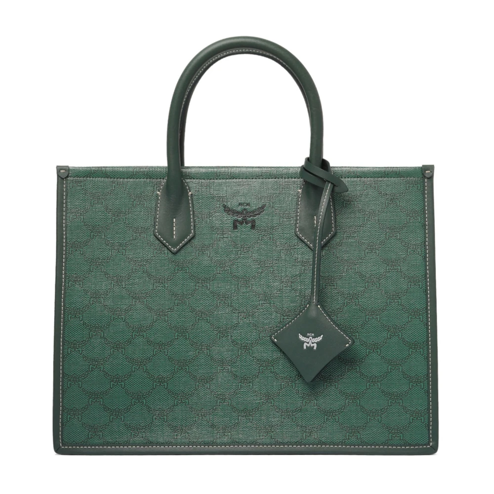 MCM Bosgroene Tote Tas Green Dames
