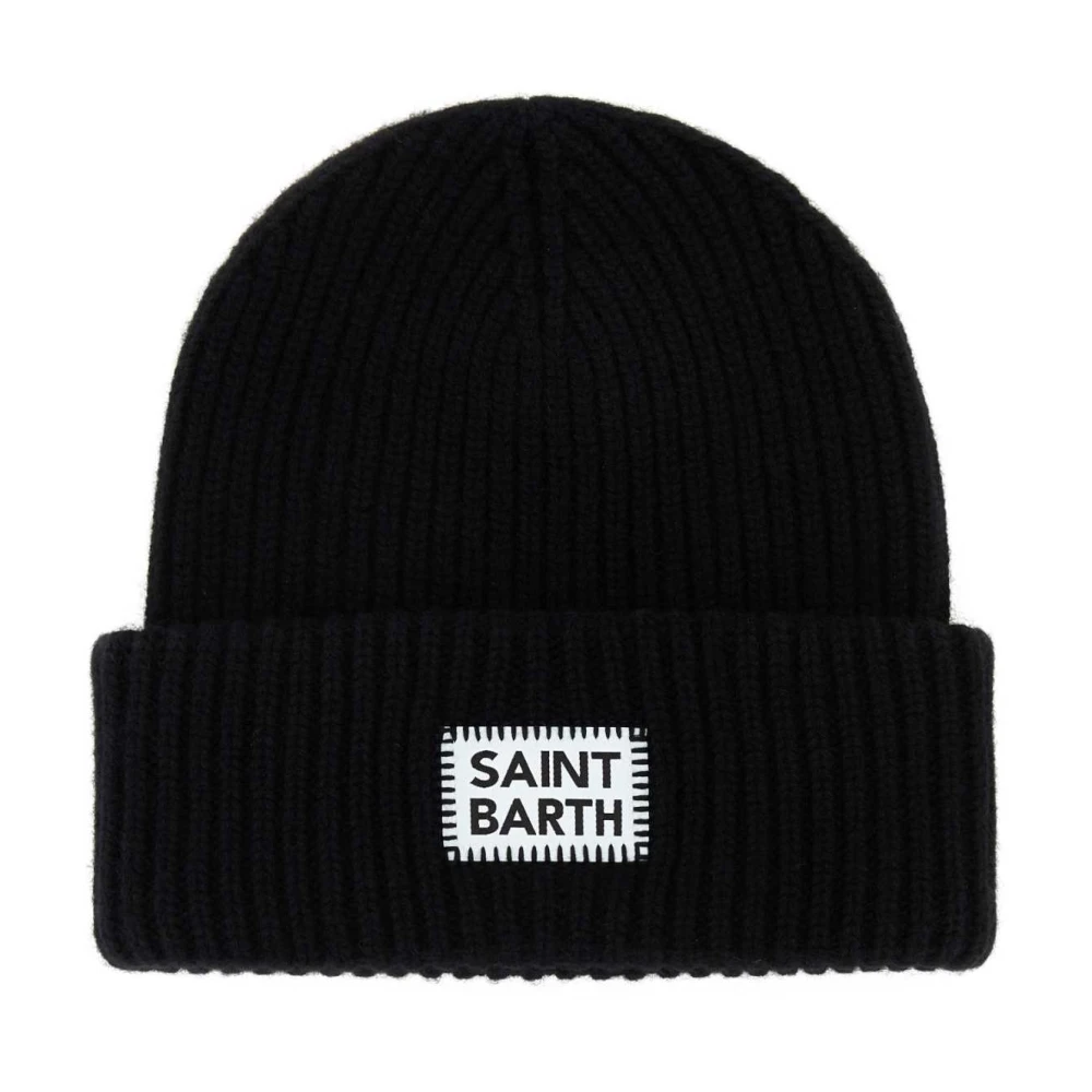 MC2 Saint Barth Zwarte wollen blend beanie muts Black Dames