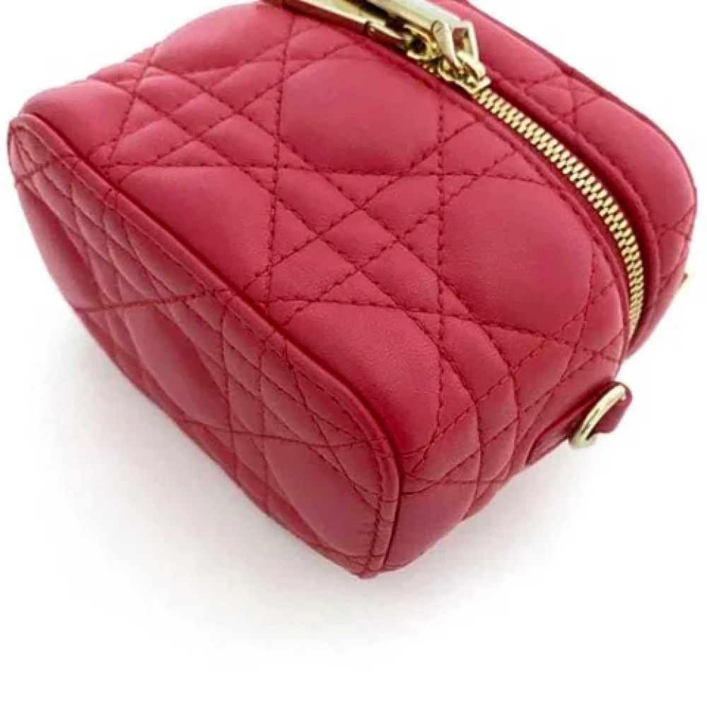 Dior Vintage Pre-owned Leather dior-bags Red Dames