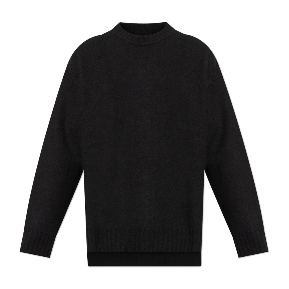 Jil Sander Mannelijk Zwart Truien & Vesten Heren, 2XL, Wol, Wollen Trui