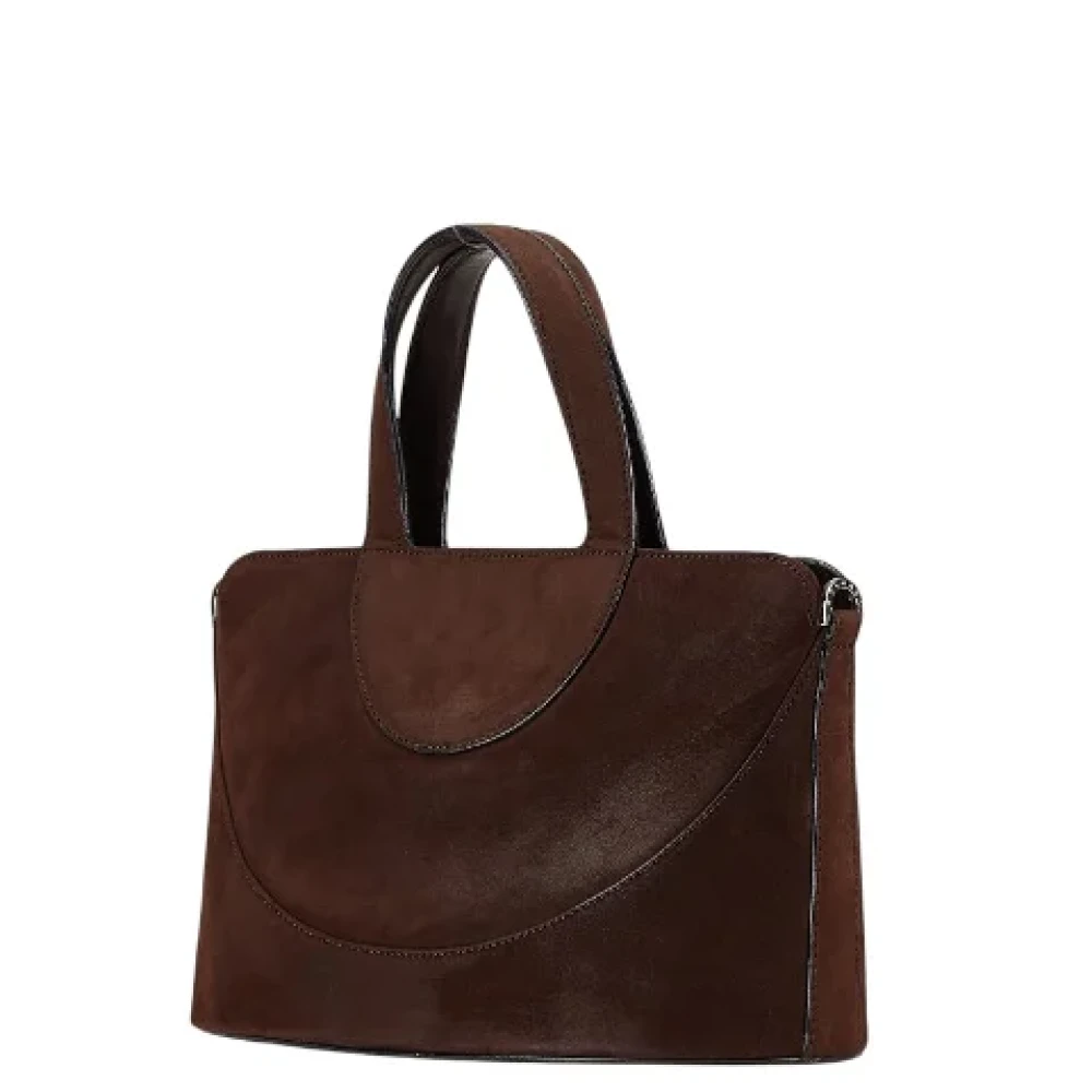 Bvlgari Vintage Pre-owned Leather handbags Brown Dames