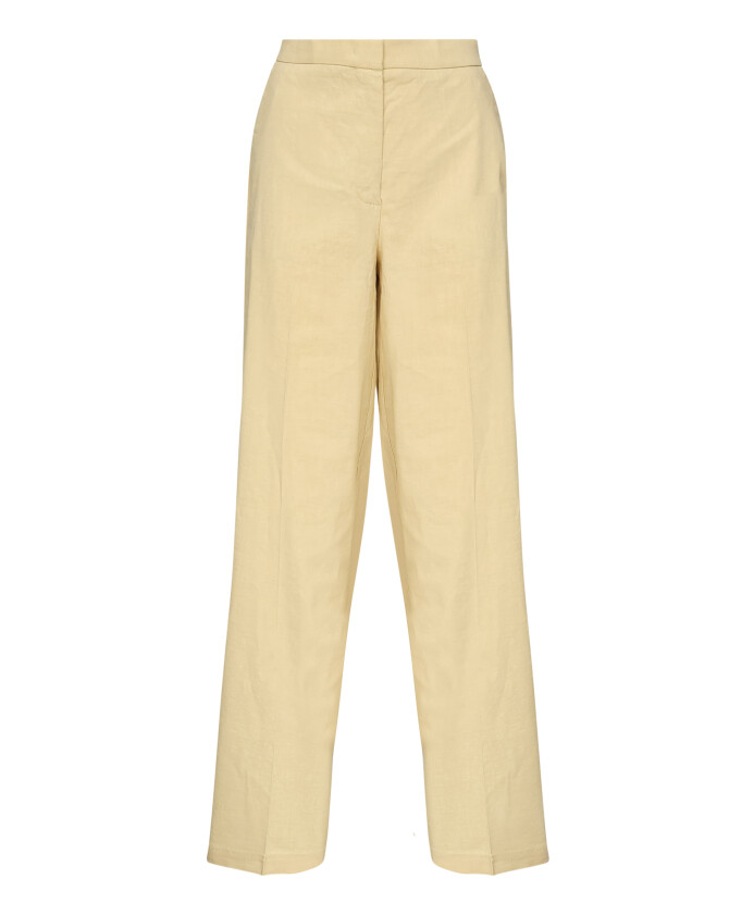 pantalon-jaune-en-melange-de-lin