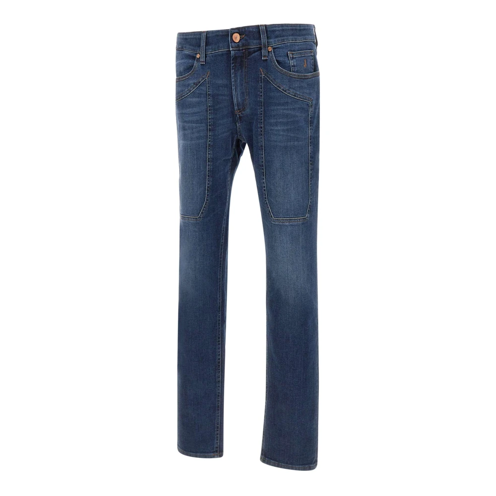 Jeckerson Donkerblauwe Denim Jeans Slim Fit Blue Heren