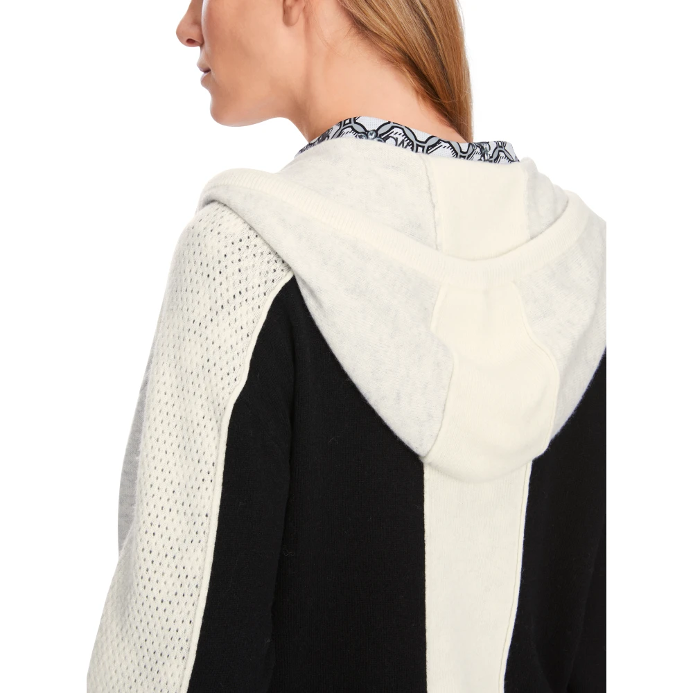 Marc Cain Sportieve Wol Kasjmier Ritsvest Gray Dames